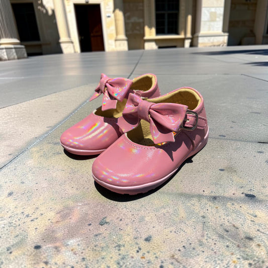 Camila, zapatitos rosa tornasol con moño Christhinne - foto 2
