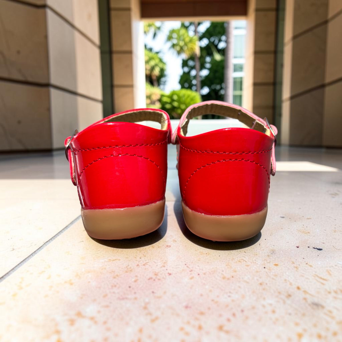 Amelia, zapatitos de charol rojo para bebé Christhinne - foto 3